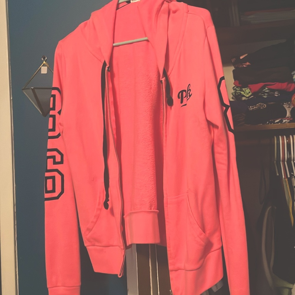 Hot pink VS zip hoodie